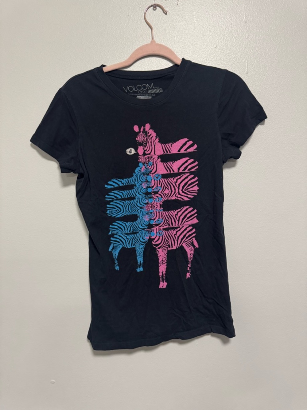 Volcom Psychedelic Zebras Black T-shirt
